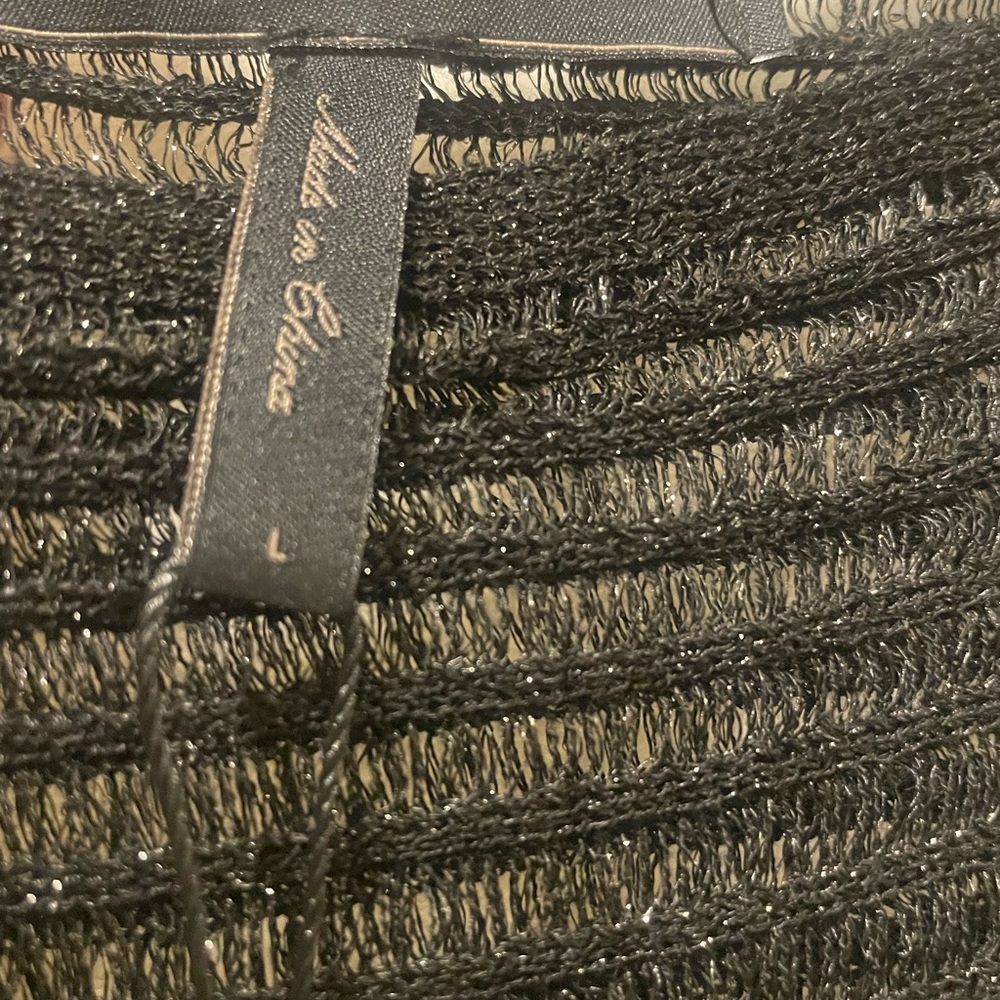 BCBGMAXAZRIA Black Ribbed Sweater (1) - Picture 3 of 8